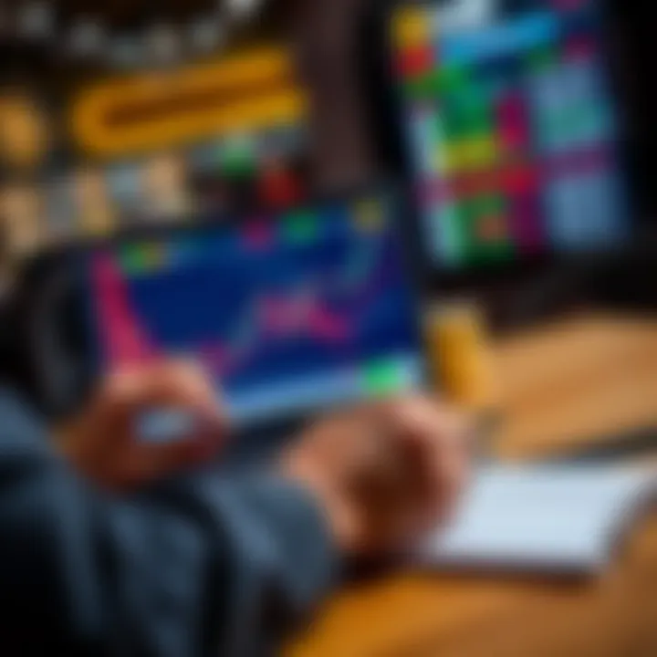 A person analyzing betting odds and strategies on a laptop with a notebook beside them, highlighting ways to boost winnings and reduce risks.