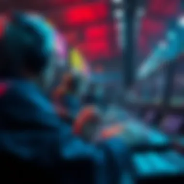 Betting Strategy A person placing a $1 bet on a sports game, looking focused and engaged