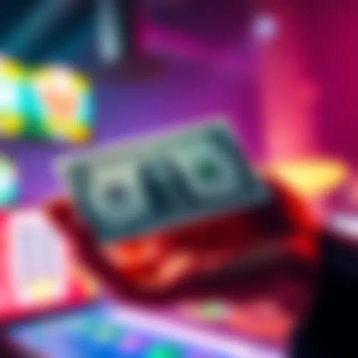 Betting with One Dollar A hand holding a single dollar bill above a betting slip, symbolizing low-stakes wagering