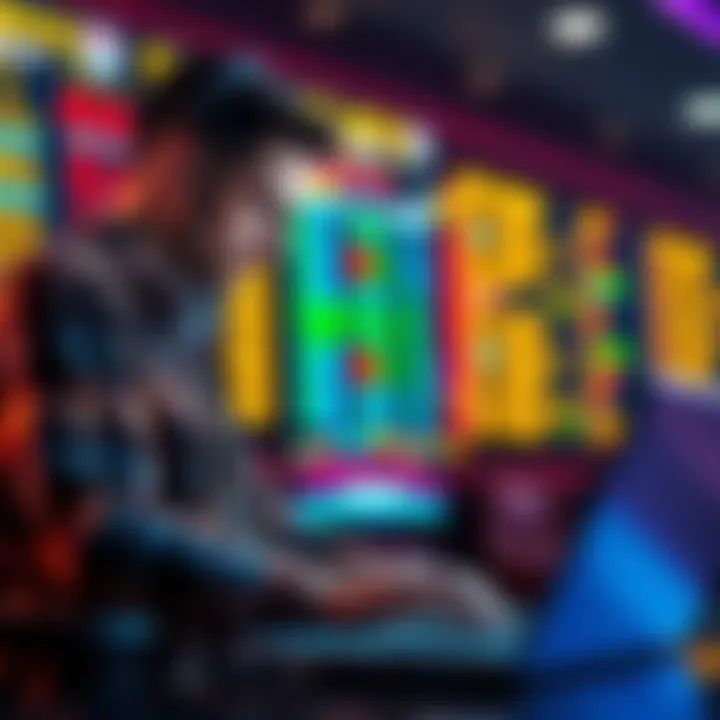 Bettor analyzing sports betting data A seasoned bettor studying statistics and sports betting odds on a laptop with a focused expression