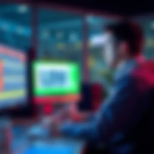 A person sitting at a desk, staring at a computer screen displaying a low cashout amount for a betting parlay.