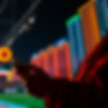 A person looking at betting options on a mobile device, considering traditional limits versus predictive markets.
