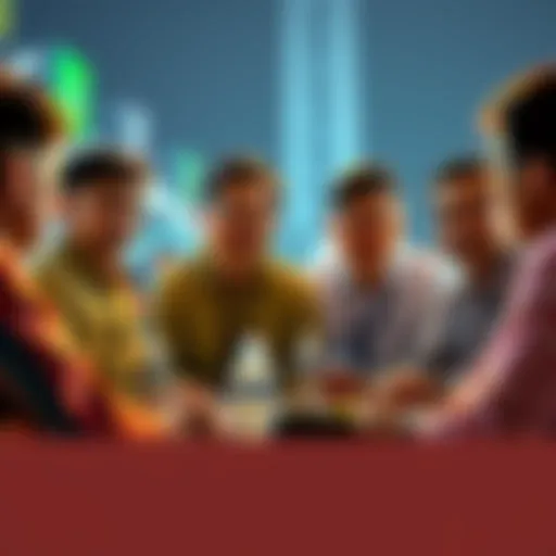 A group of Cambodian bettors meeting to talk about their experiences with different bookmakers after withdrawals