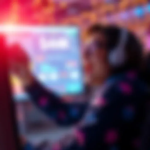 A person excitedly holding cash and looking at a computer screen, showing their $44k win on Modo.