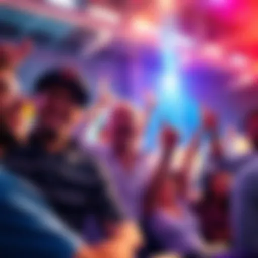 People celebrating their wins in games and betting events, showing joy and anticipation