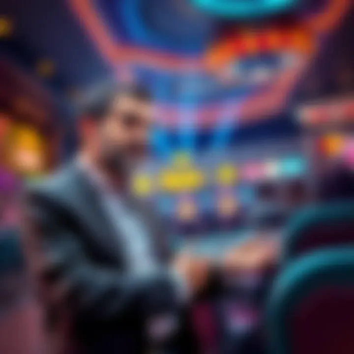 Bijan Tehrani, co-owner of Stake, explaining the financial challenges during a tough day for the gaming house.