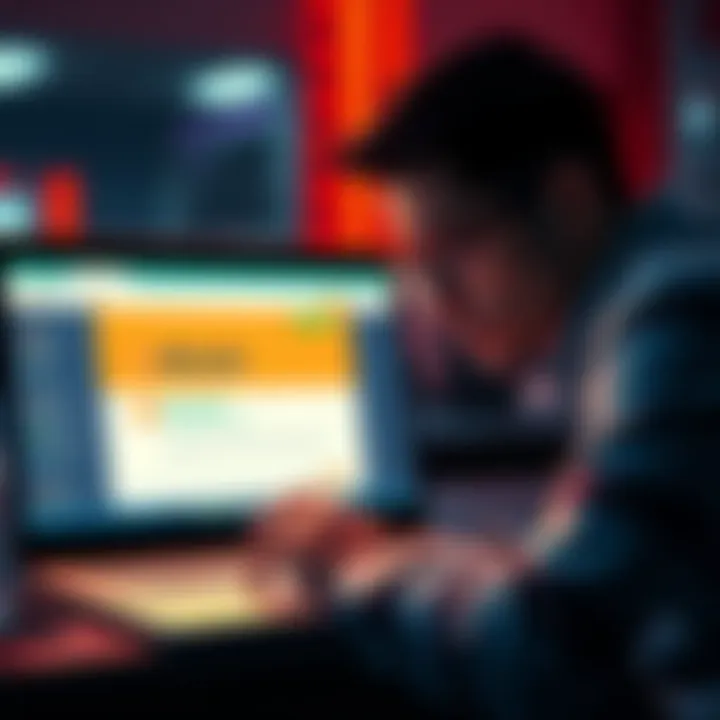 Bitcoin Deposit Issues on Bovada A worried person looking at a laptop screen showing a Bitcoin deposit error message on Bovada.