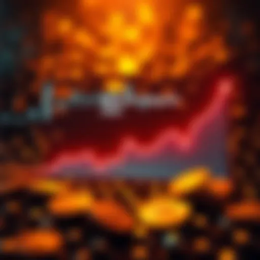 Bitcoin Deposits Trend A graph showing the trend of Bitcoin deposits with a downward slope, indicating a decline in 2026, surrounded by cryptocurrency symbols.