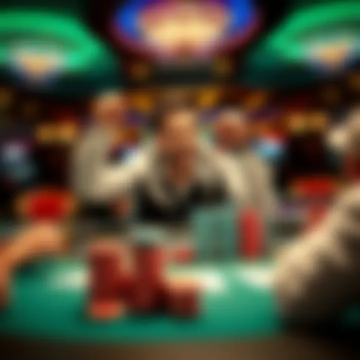 A person celebrating at a blackjack table with chips stacked high, showing excitement after winning big in a casino.