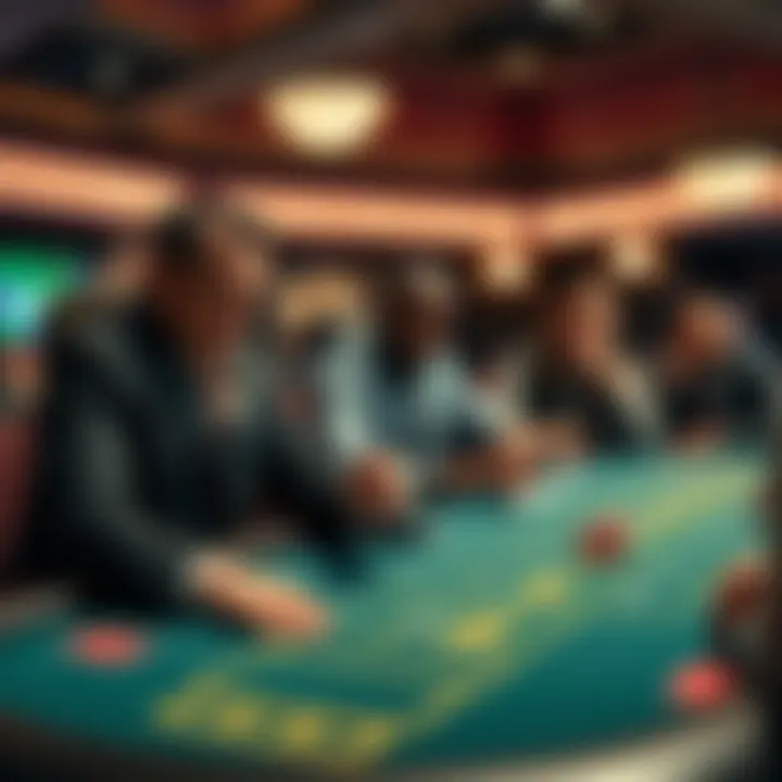Blackjack Table Altercation A tense moment at a blackjack table with a dealer reacting angrily to a player's comment while others watch in surprise.