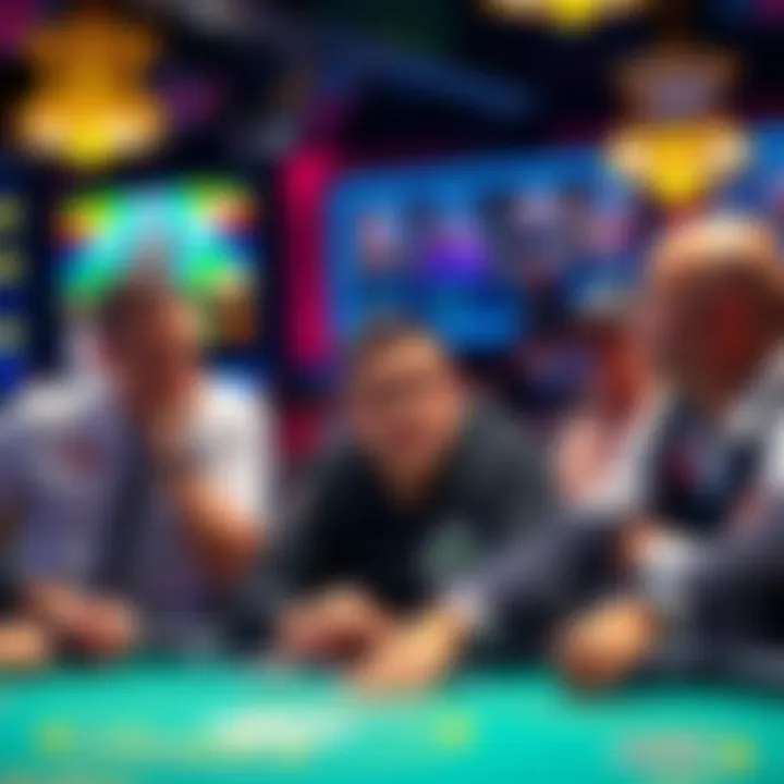 Blez Commentating on WSOP Stream Blez speaking animatedly during the World Series of Poker stream with viewers reacting negatively.