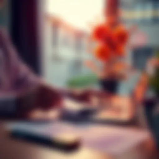 A person reviewing financial documents with a laptop on a table, representing the new proof of income requirement by Blockchain after a deposit.