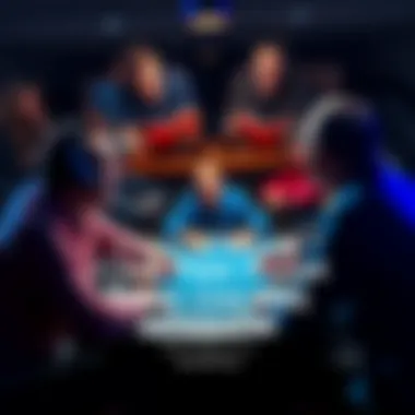 BluffaloSam teaching a group of people poker strategies online