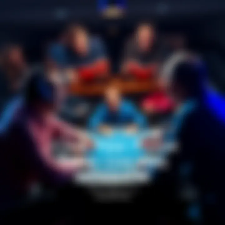 BluffaloSam teaching a group of people poker strategies online