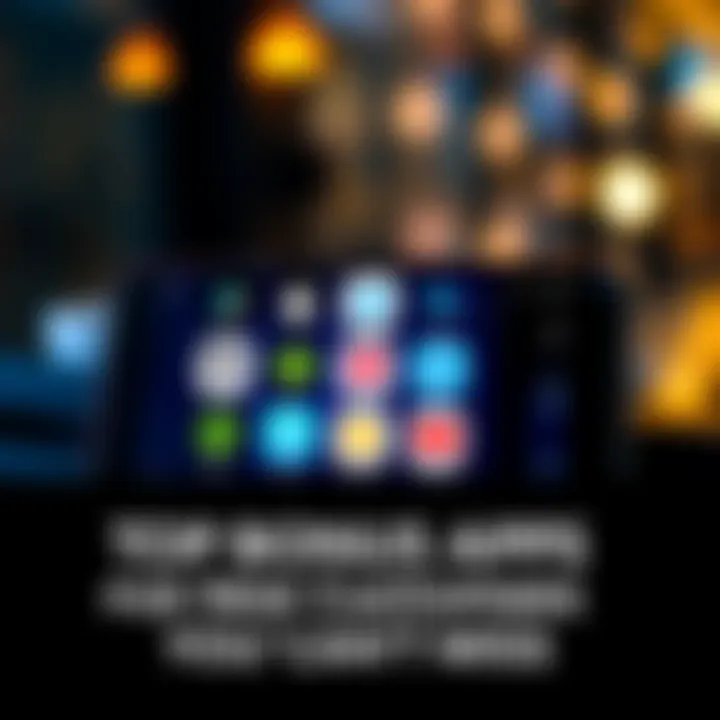 A smartphone displaying various app logos offering bonuses for new customers