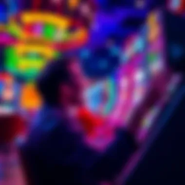 A player excitedly watching the screen while playing Bonus Keno 2 Juicer, with colorful graphics and numbers displayed.