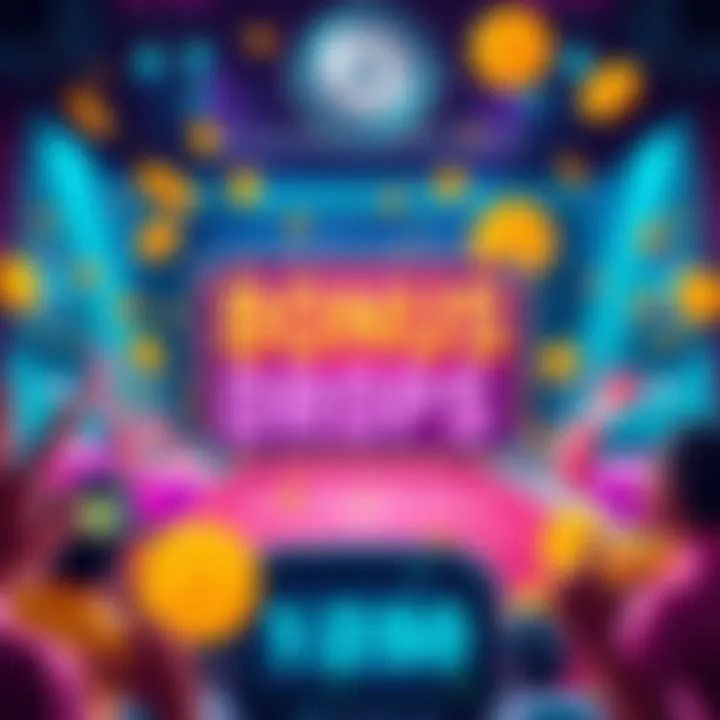 A colorful announcement graphic showing potential bonus drops ahead of a weekly reset, with coins and excited expressions, and a digital clock.