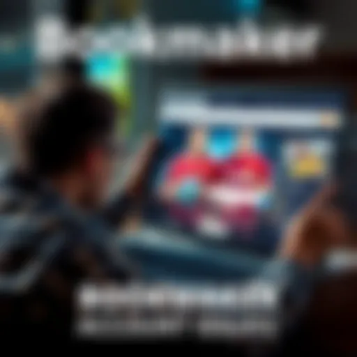 Person looking frustrated while using a laptop with a bookmaker website on the screen, symbolizing account problems