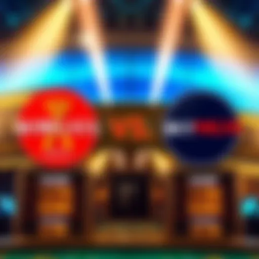 A graphic showing the logos of Borgata and BetMGM with a scoreboard indicating a head-to-head match-up