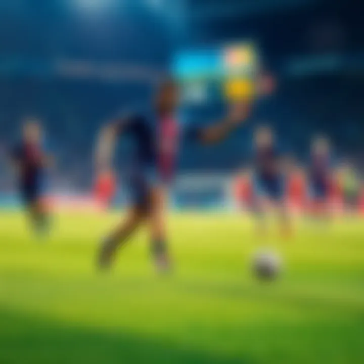 Borja making a pass on the field surrounded by teammates and opponents during the game