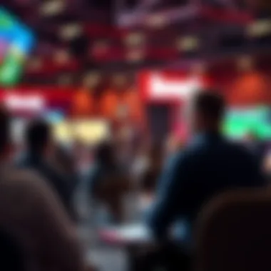 A Bovada employee answering questions during a Q&A session