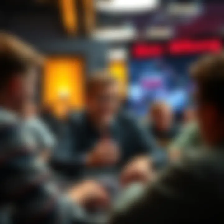 Brad Wilson, a professional poker player, engaging with people at an Ask Me Anything session about poker strategies and his new training platform