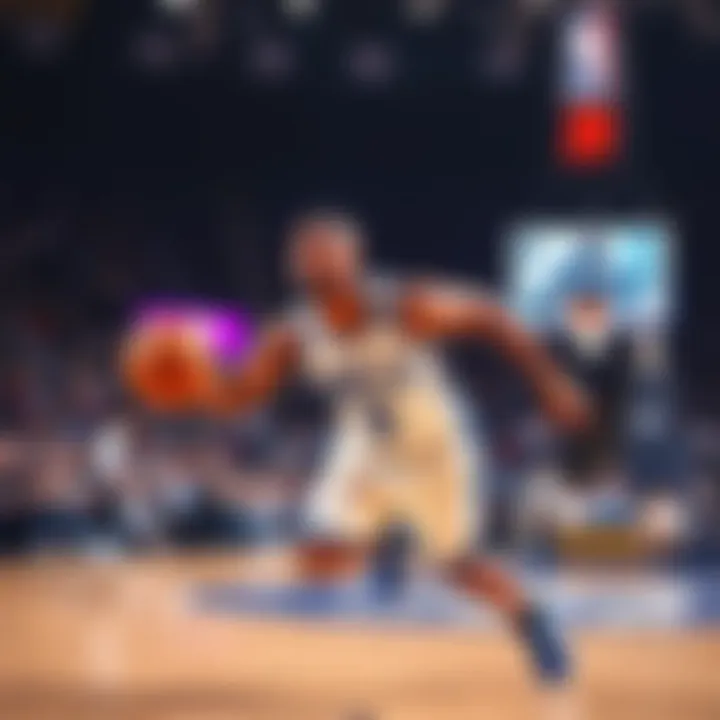 Brandon Miller in action on the basketball court, showcasing his skills during a game