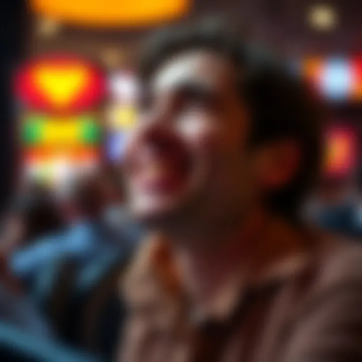 A person looking relieved and happy after quitting gambling, symbolizing recovery and hope.