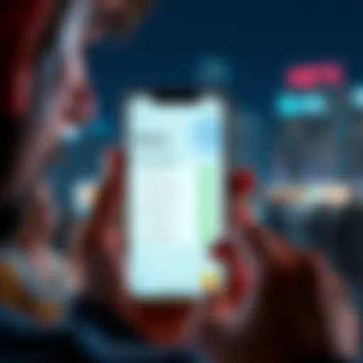 A person looking at a smartphone displaying Breeze withdrawal options and cryptocurrency symbols, with a worried expression.