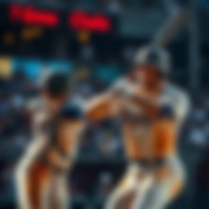 Action shot of Brewers players during a game, showing intense gameplay and team spirit.