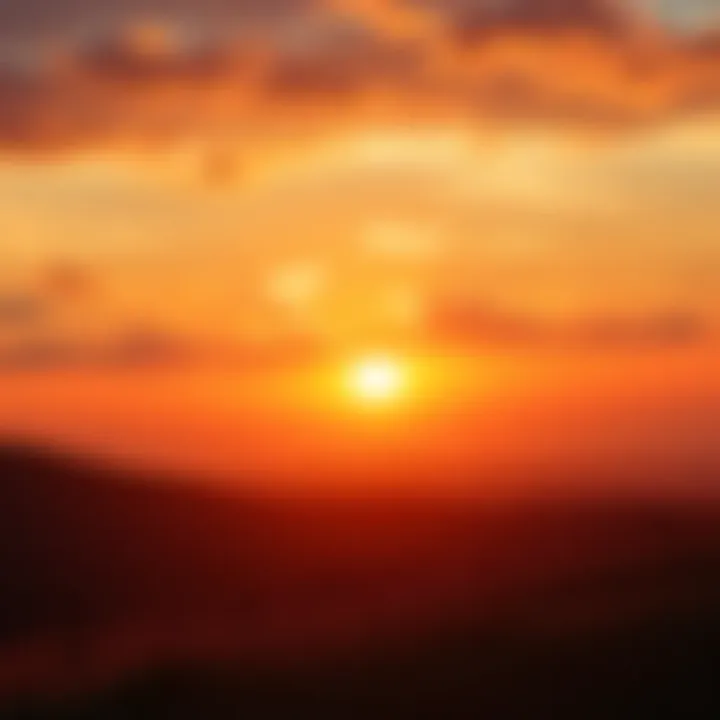 A beautiful sunrise over a calm landscape symbolizing new beginnings and opportunities