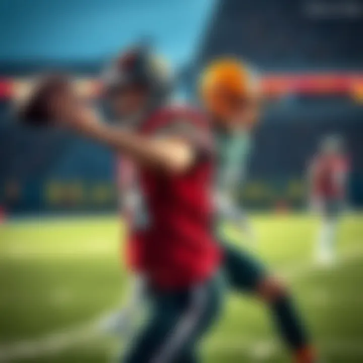 Brock aiming to pass the ball to Jennings during a game to improve their teamwork