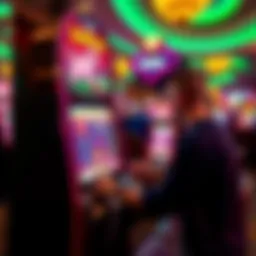 A player is about to make a $125 spin on a Buffalo slot machine in a casino setting, full of excitement and anticipation.