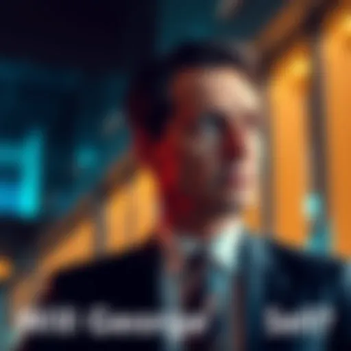 Businessman in a suit looking thoughtful, reflecting on a potential sale decision