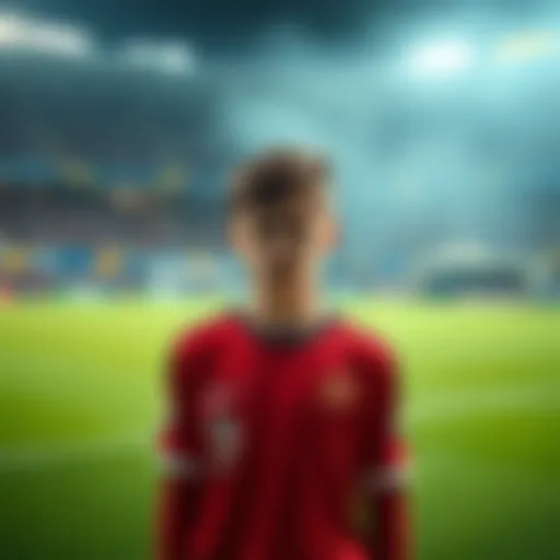 Cade stands with a sad expression during a game, visibly upset after a poor performance in the first half.
