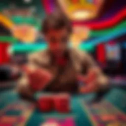 A player at the craps table in Caesars Atlantic City demonstrating a new betting strategy with chips in hand and focused expression.