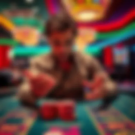 A player at the craps table in Caesars Atlantic City demonstrating a new betting strategy with chips in hand and focused expression.