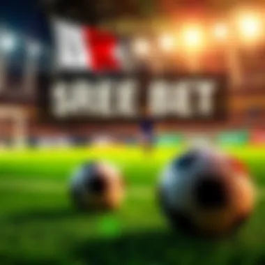 A promotional banner for Caesars featuring a $40 free bet offer and visuals of the French flag and a soccer ball