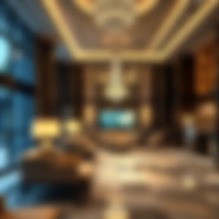 A guest checking in at the lobby of Caesar’s Tahoe Resort with elegant decor and welcoming staff