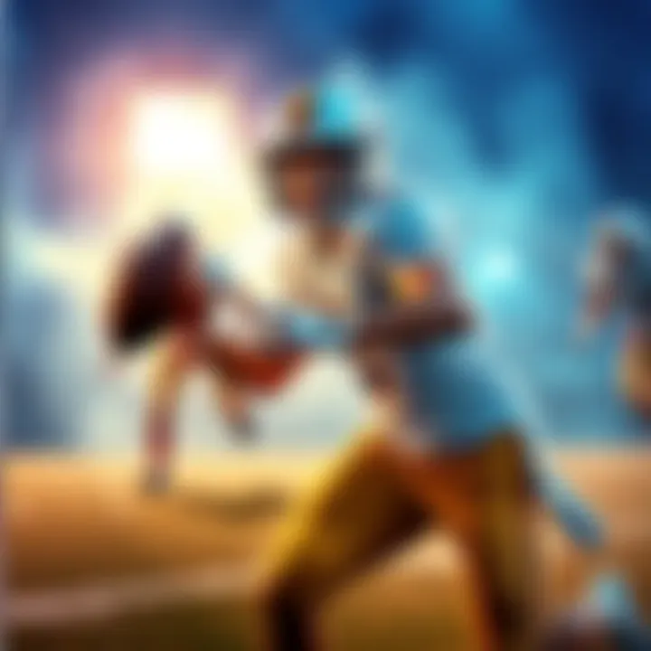 Caleb running with the football while making a passing decision during a game