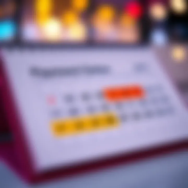A calendar page displaying highlighted early payment dates for July 2026