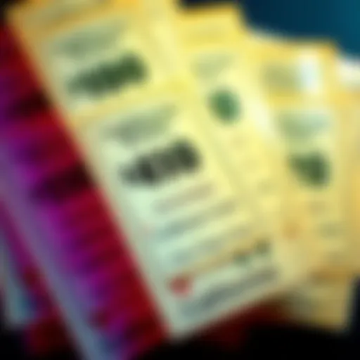 A collection of California State Riches lottery tickets with visible winning amounts of $100, $40, and $20, showcasing excitement from recent winners.