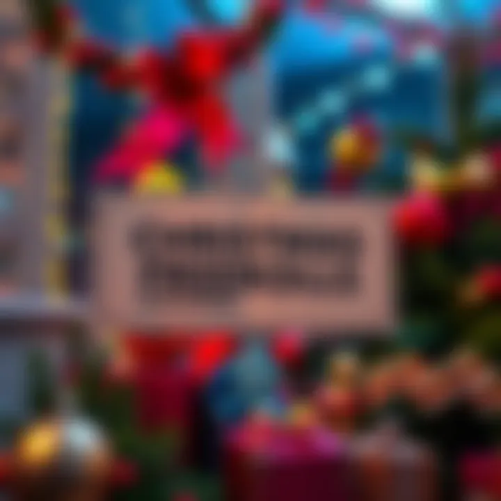 A notification about the cancellation of Christmas Freerolls, with holiday-themed decorations in the background.