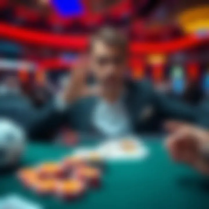 A confident person at a casino table, politely refusing to show their ID while card counting, with playing cards and chips visible on the table.