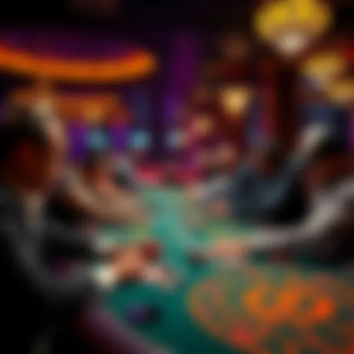 Players engaged at cash game tables with chips in hand at Casino Schenefeld in Germany.