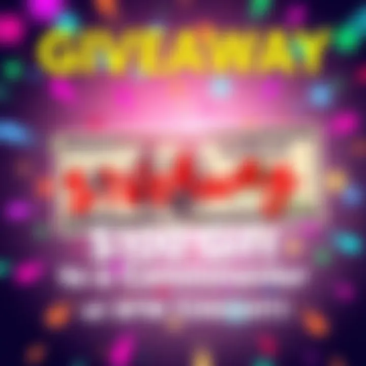 Cash Giveaway Announcement A colorful graphic showing a $100 bill with cheerful text announcing a giveaway at 8 PM tonight.