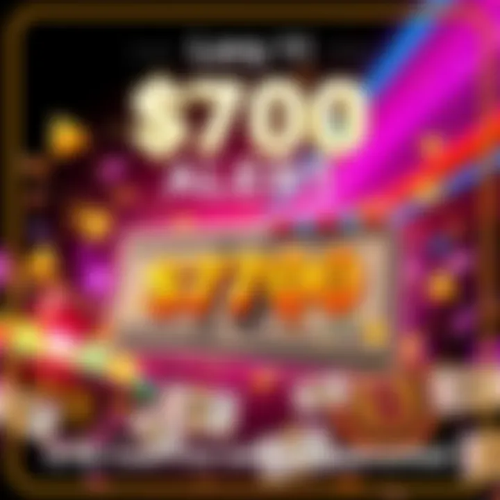A graphic showing $700 cash with excitement symbols and a streak effect in the background.