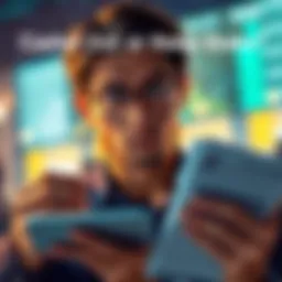 A person weighing options between cashing out or keeping their stake in investments, showing a thoughtful expression with a calculator and financial papers in hand.