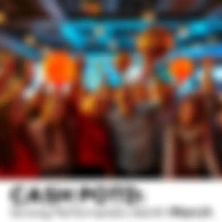 CASH POTD Celebration Participants celebrating their success with cash prizes and smiles in a lively setting