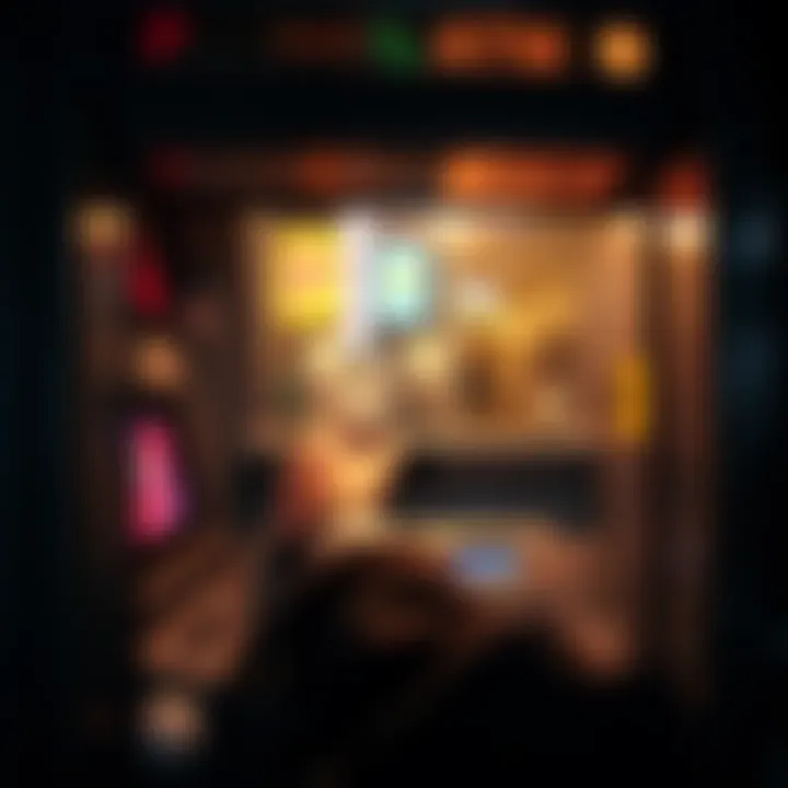 A person withdrawing cash from an ATM in New York, showcasing the financial transaction process in the city.